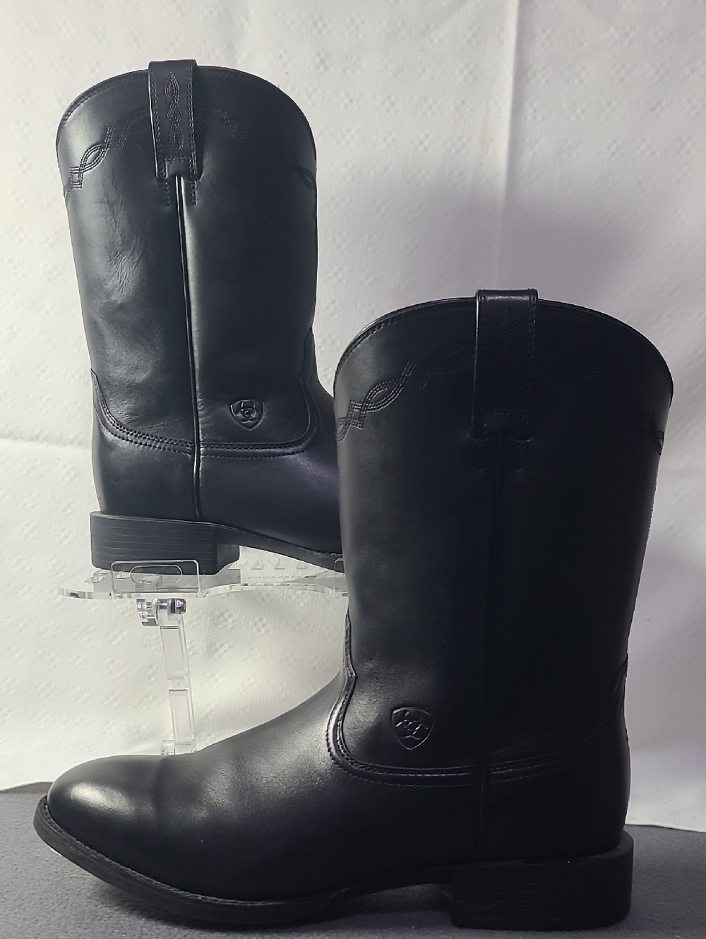 Ariat Black Leather Heritage Western Boots Sz. 11EE